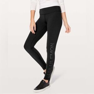 Lululemon high-rise right expression logo leggings